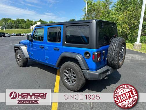 Hydro Blue Pearlcoat 2024 Jeep Wrangler Sport S