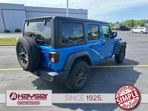 Hydro Blue Pearlcoat 2024 Jeep Wrangler Sport S