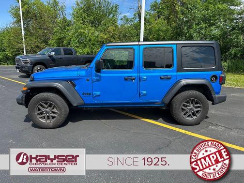Hydro Blue Pearlcoat 2024 Jeep Wrangler Sport S