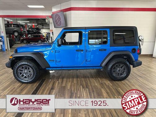 Hydro Blue Pearlcoat 2024 Jeep Wrangler Sport S