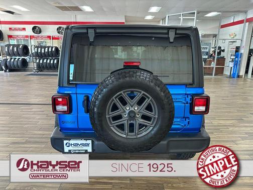 Hydro Blue Pearlcoat 2024 Jeep Wrangler Sport S