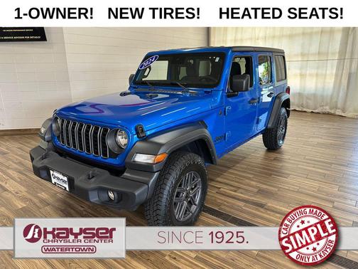 Hydro Blue Pearlcoat 2024 Jeep Wrangler Sport S