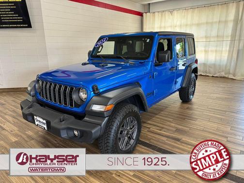 Hydro Blue Pearlcoat 2024 Jeep Wrangler Sport S