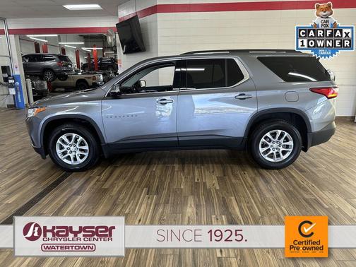 Satin Steel Metallic 2020 Chevrolet Traverse LT Cloth