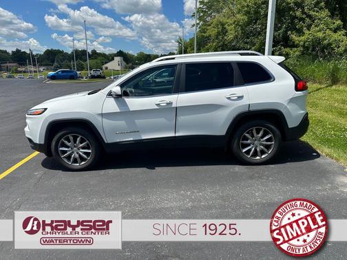Bright White Clearcoat 2018 Jeep Cherokee Limited