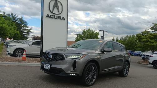 Liquid Carbon Metallic 2023 Acura RDX A-Spec Advance Package