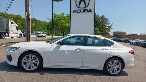 Platinum White Pearl 2022 Acura TLX Technology