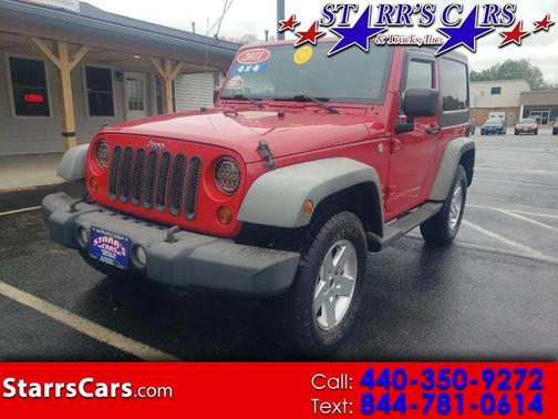 Red 2011 Jeep Wrangler Sport