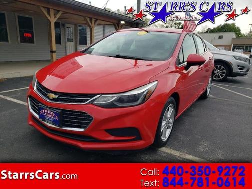 Red 2016 Chevrolet Cruze LT Auto