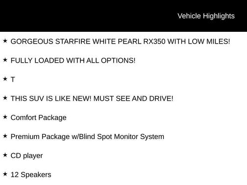 2015 Lexus RX 350 Base