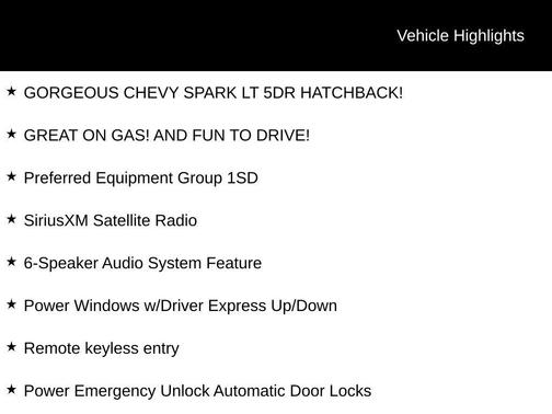 2017 Chevrolet Spark 1LT