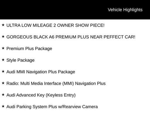 Black 2014 Audi A6 2.0T Premium Plus quattro