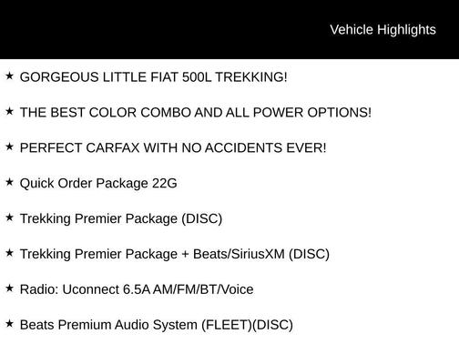 2014 FIAT 500L Trekking