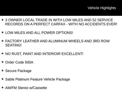 2002 Mercury Sable LS Premium