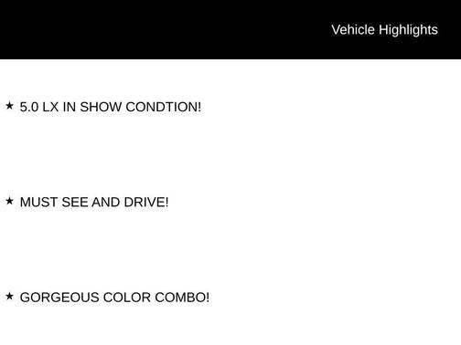 1990 Ford Mustang LX 5.0L Sport