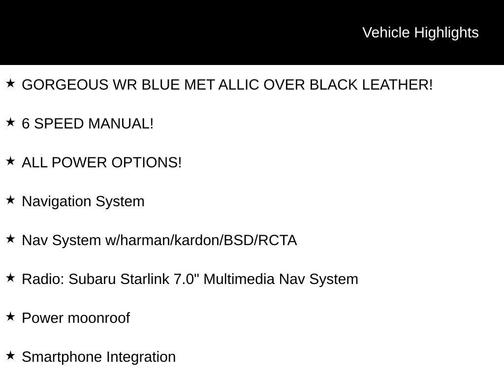 2018 Subaru WRX Limited