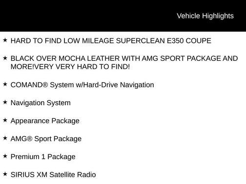 Black 2013 Mercedes-Benz E-Class E 350