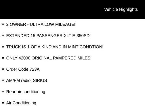 2010 Ford E350 Super Duty XLT