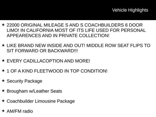 1995 Cadillac Fleetwood Standard