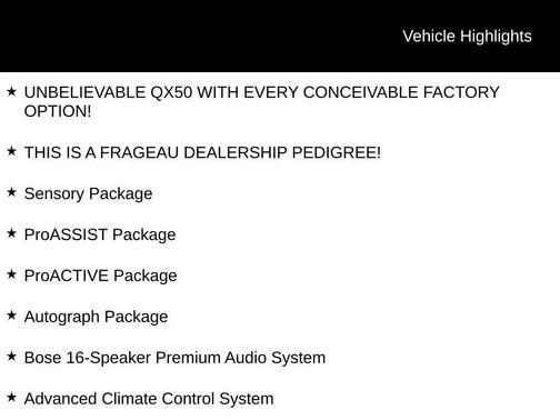 Hermosa Blue 2019 INFINITI QX50 ESSENTIAL