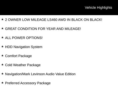 2011 Lexus LS 460 Base