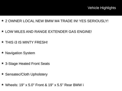 2014 BMW i3 Base w/Range Extender