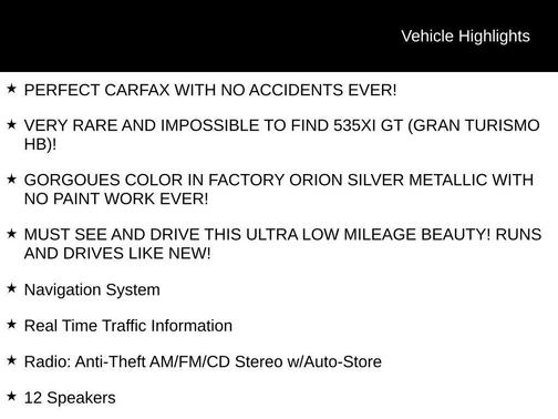 2011 BMW 535 Gran Turismo xDrive