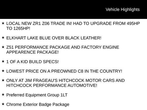 2020 Chevrolet Corvette Stingray w/1LT