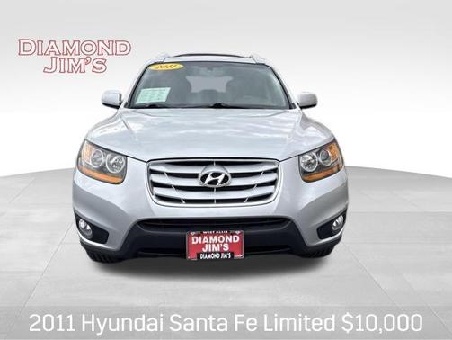 Moonstone Silver 2011 Hyundai SANTA FE Limited