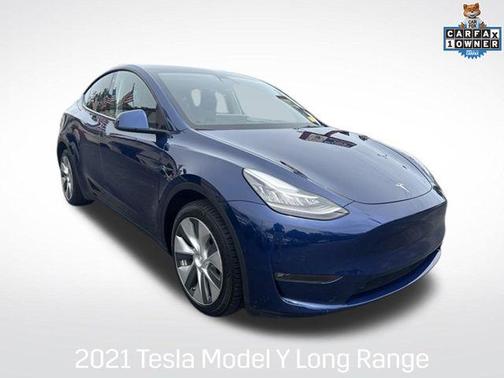 Deep Blue Metallic 2021 Tesla Model Y Long Range Dual Motor All-Wheel Drive