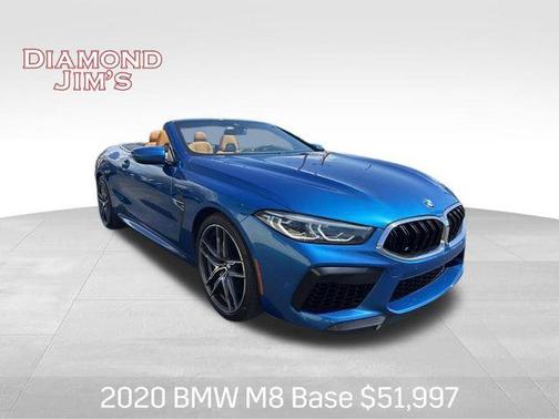 Sonic Speed Blue Metallic 2020 BMW M8 Base