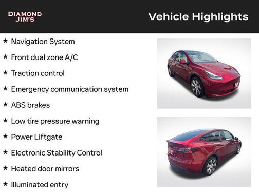 Ultra Red 2024 Tesla Model Y Long Range Single Motor Rear-Wheel Drive