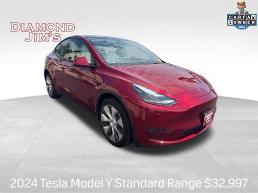 Ultra Red 2024 Tesla Model Y Long Range Single Motor Rear-Wheel Drive
