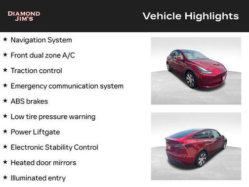 Ultra Red 2024 Tesla Model Y Long Range Single Motor Rear-Wheel Drive