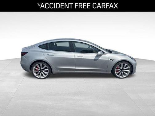 Silver Metallic 2018 Tesla Model 3 Performance