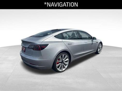 Silver Metallic 2018 Tesla Model 3 Performance