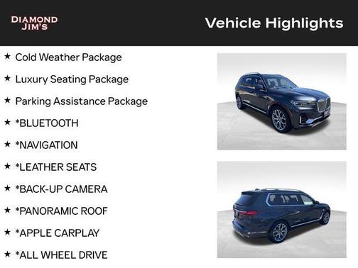 Arctic Gray Metallic 2020 BMW X7 xDrive40i
