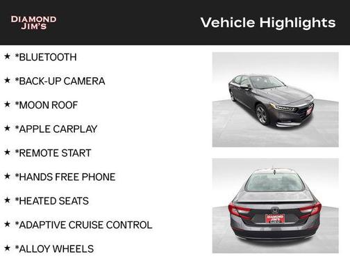 Modern Steel Metallic 2020 Honda Accord EX 1.5T