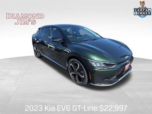 Deep Forest Green 2023 Kia EV6 GT-Line