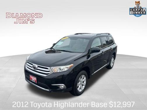 Black 2012 Toyota Highlander SE