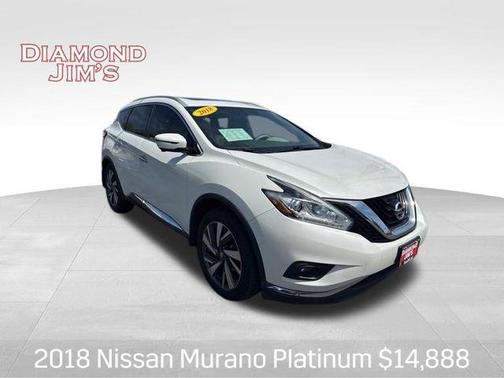 Pearl White 2018 Nissan Murano Platinum