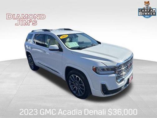 Summit White 2023 GMC Acadia Denali