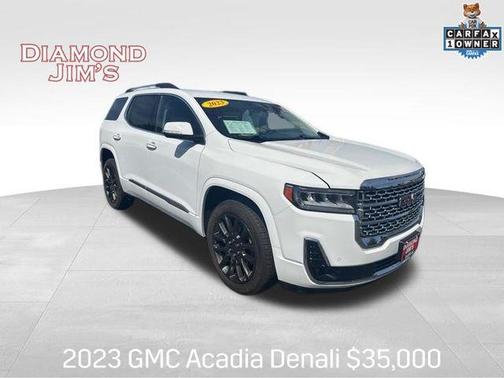 Summit White 2023 GMC Acadia Denali