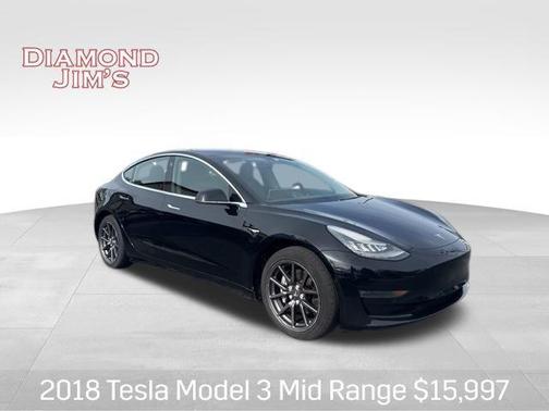 Black 2018 Tesla Model 3 Mid Range