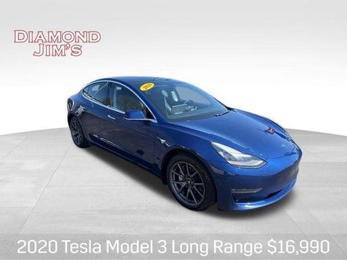 Deep Blue Metallic 2020 Tesla Model 3 Long Range