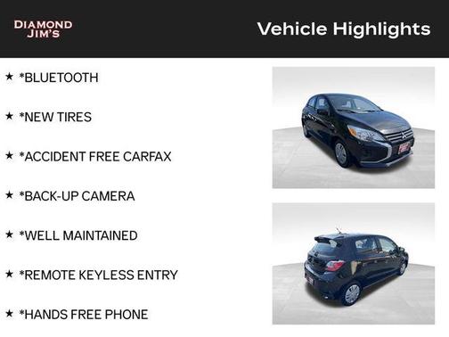 Jet Black Metallic 2024 Mitsubishi Mirage ES