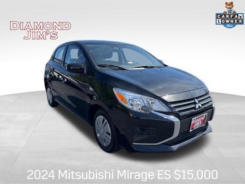 Jet Black Metallic 2024 Mitsubishi Mirage ES