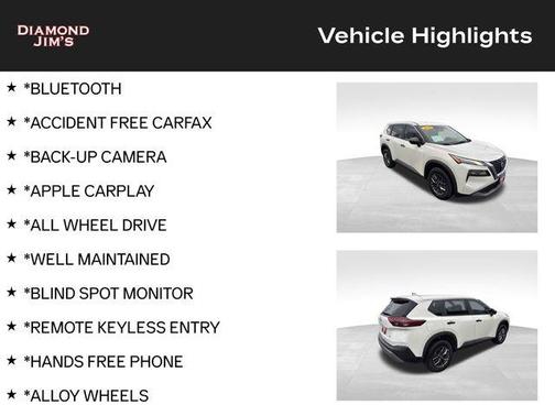 Glacier White 2023 Nissan Rogue S