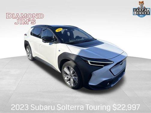 Cosmic White Pearl 2-Tone 2023 Subaru Solterra Touring