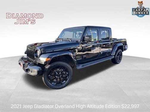Black Clearcoat 2021 Jeep Gladiator Overland